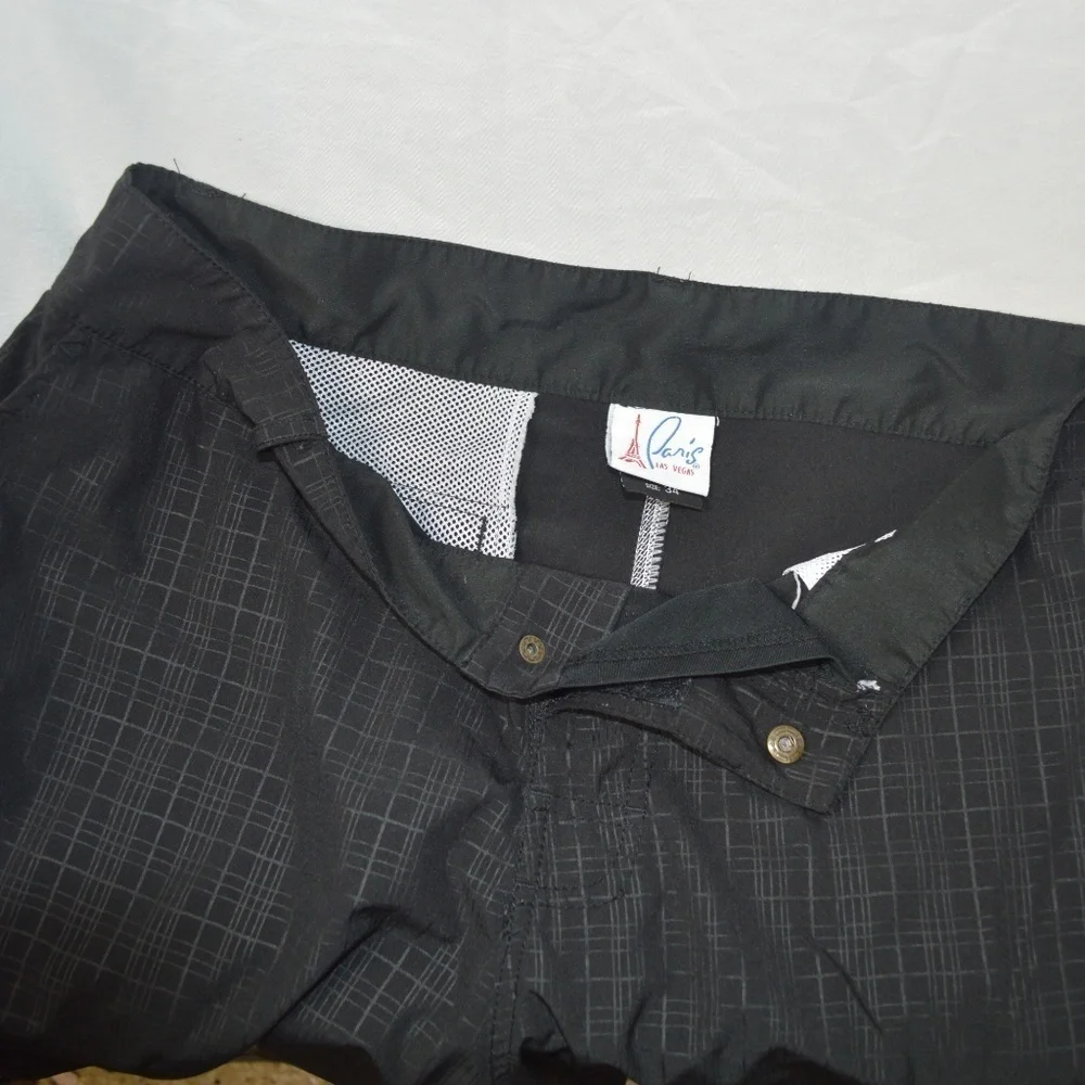 Mens Paris Las Vegas Black Board Shorts 34